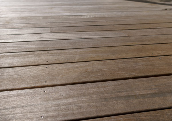 Close up of outdoor decking